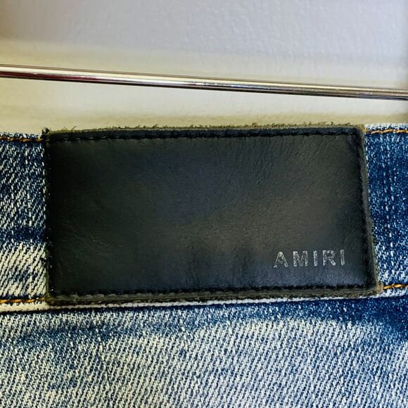 Amiri Mens Skinny‎ Jeans Distressed Paint Scatter 30x32 - Picture 11 of 15